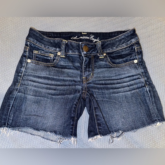 American Eagle Jean Denim Shorts sz 4 - Picture 1 of 7